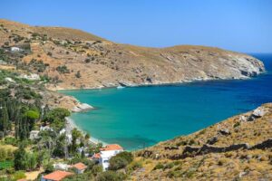 Gialia Beach, Piso Gialia Beach, Andros, Strände, Bucht