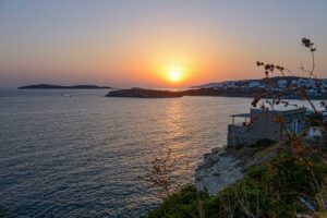 Sonnenuntergang, Batsi, Andros, Reisebericht, sunset