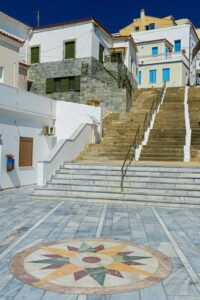 Treppen, Chora, Andros-Stadt, Griechenland