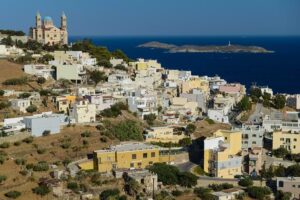 Vrondado-Hügel, Ermoupolis, Syros, orthodoxe Kathedrale der Auferstehung Christi, Anastasis tou Sotiros
