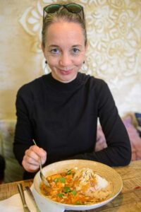 Annapurna, Passau, indisch-ayurvedisches Restaurant, Paneer-Curry, Julia