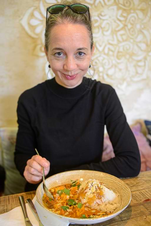 Annapurna, Passau, indisch-ayurvedisches Restaurant, Paneer-Curry, Julia