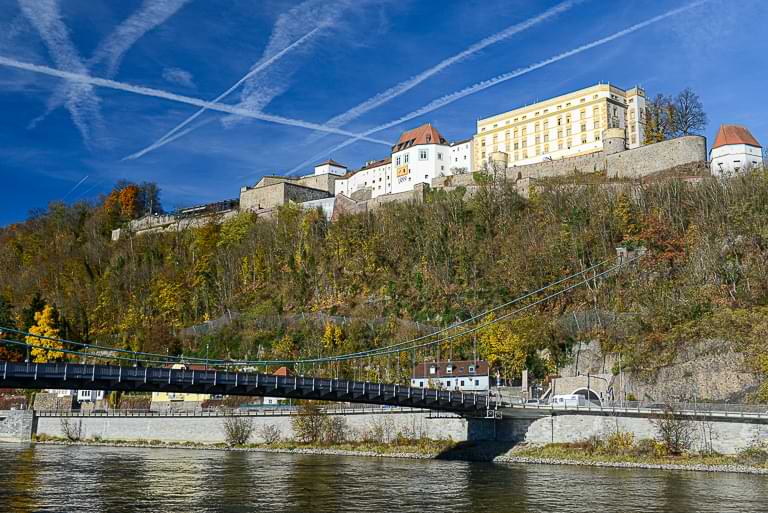 Veste Oberhaus, Passau, Prinzregent-Luitpolt-Brücke, Donau