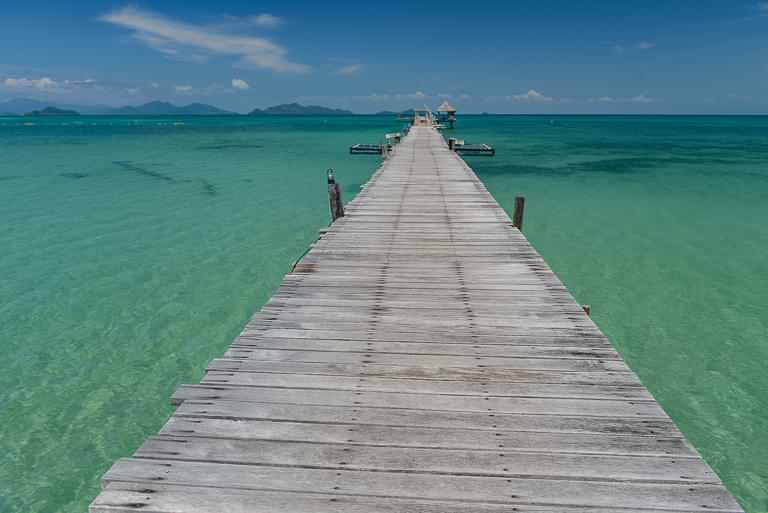 Cinnamon Scenic Boardwalk, Koh Mak, Sehenswürdigkeiten, Pier, Holzsteg