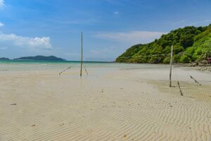 Long Beach, Koh Chang, Ebbe, Beach-Volleyball