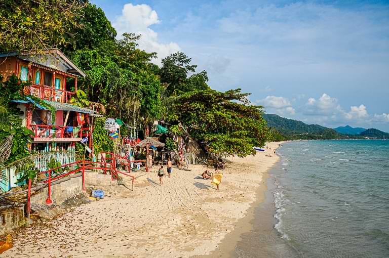Nördliches Ende des White Sand Beach, Koh Chang, schönste Strände, Haad Sai Khao
