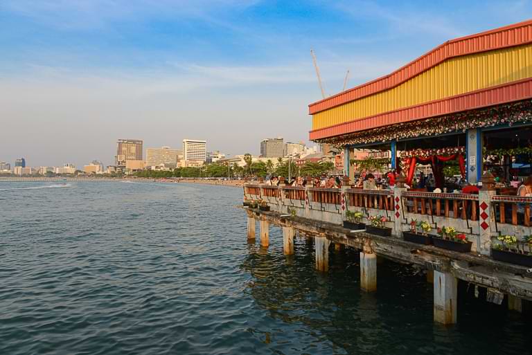 Seafood-Restaurant, Pattaya Beach, Thailand