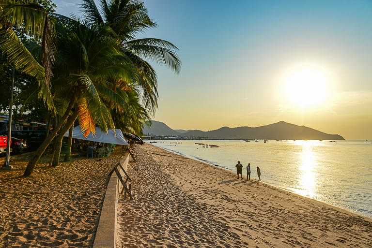 Sonnenuntergang, Bang Saray Beach, Pattaya, Strände, sunset