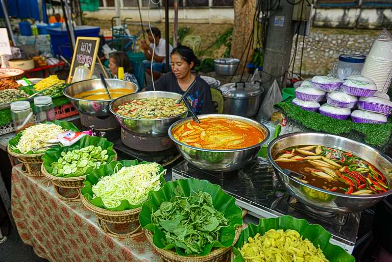 Ayutthaya Night Market, Thai-Food, Streetfood, Garküche