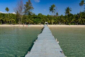Bang Bao Beach, Koh Kood, Thailand, Holzsteg, Pier