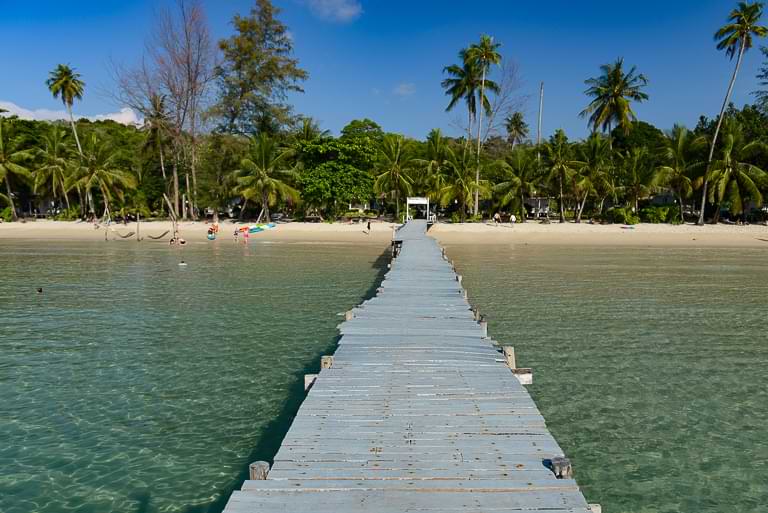 Bang Bao Beach, Koh Kood, Thailand, Holzsteg, Pier