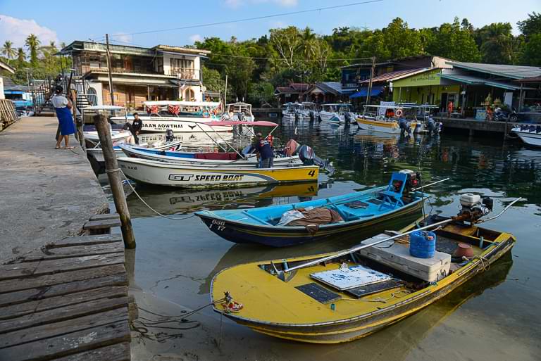 Fischerdorf, Khlong Mad Beach, Koh Kood, Reisebericht, Boote