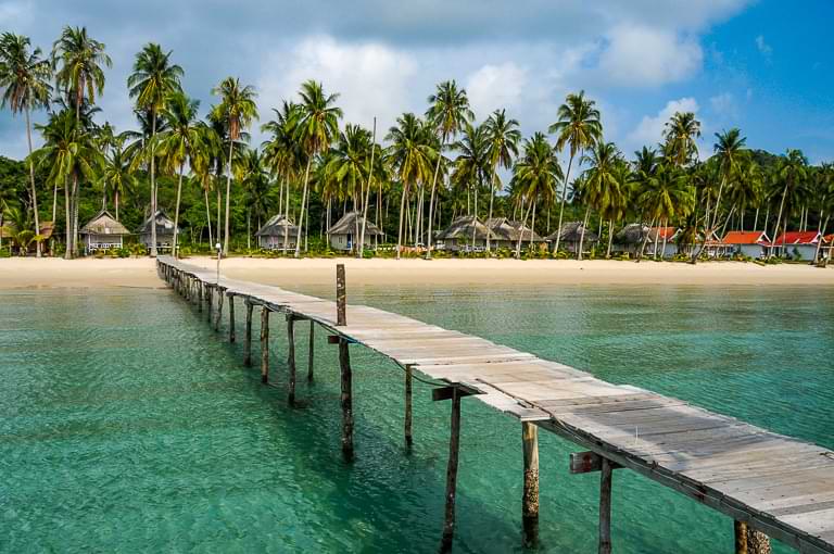 Koh Kood, Bang Bao Beach, Pier, Holzsteg, 2011