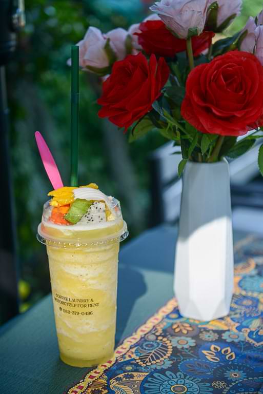 Mango passion fruit smoothie, Fruchtshake, Tier Coffee Koh Kood, Bang Bao