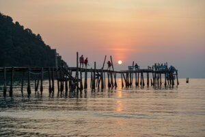 Sonnenuntergang, sunset, Bang Bao Beach, Koh Kood, Thailand