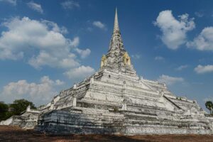 Wat Phu Khao Thong, Ayutthaya, Chedi, Tempel