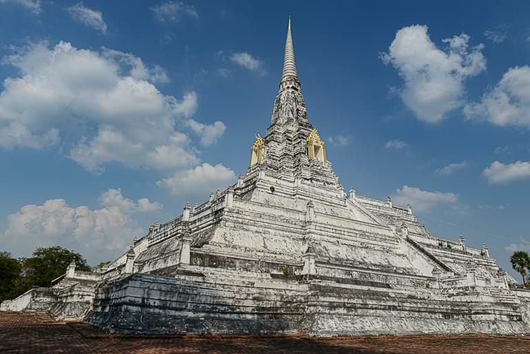 Wat Phu Khao Thong, Ayutthaya, Chedi, Tempel