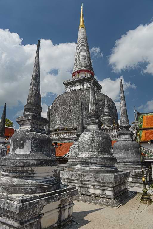 Chedis, Wat Phra Mahathat Woramaha Viharn, Nakhon Si Thammarat, Sehenswürdigkeiten, Tempel