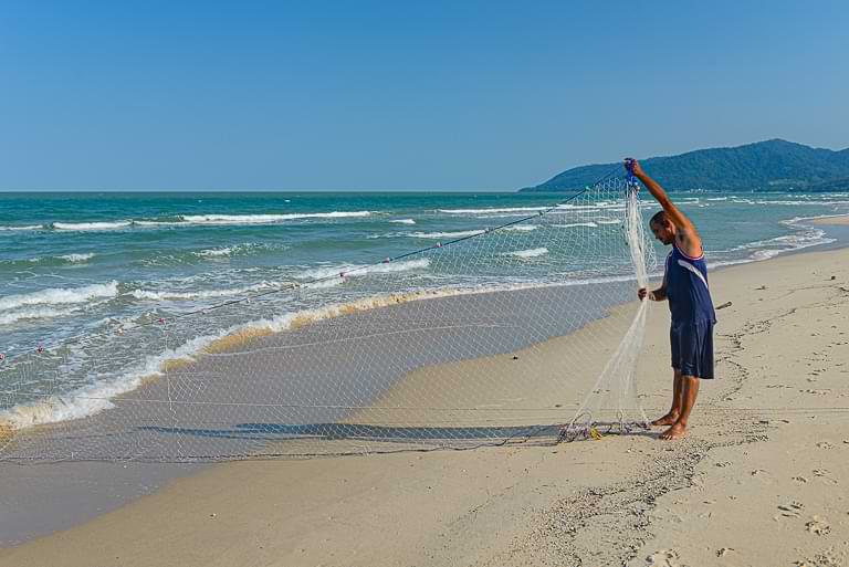 Kho Khao Beach, Khanom, Strände, Fischer