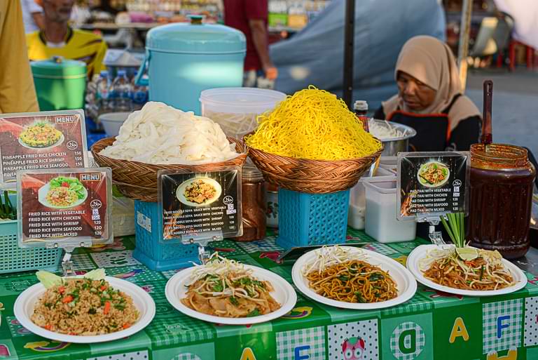 Streetfood, Pru Chaweng Walking Street, Koh Samui, Nachtmarkt, Garküche
